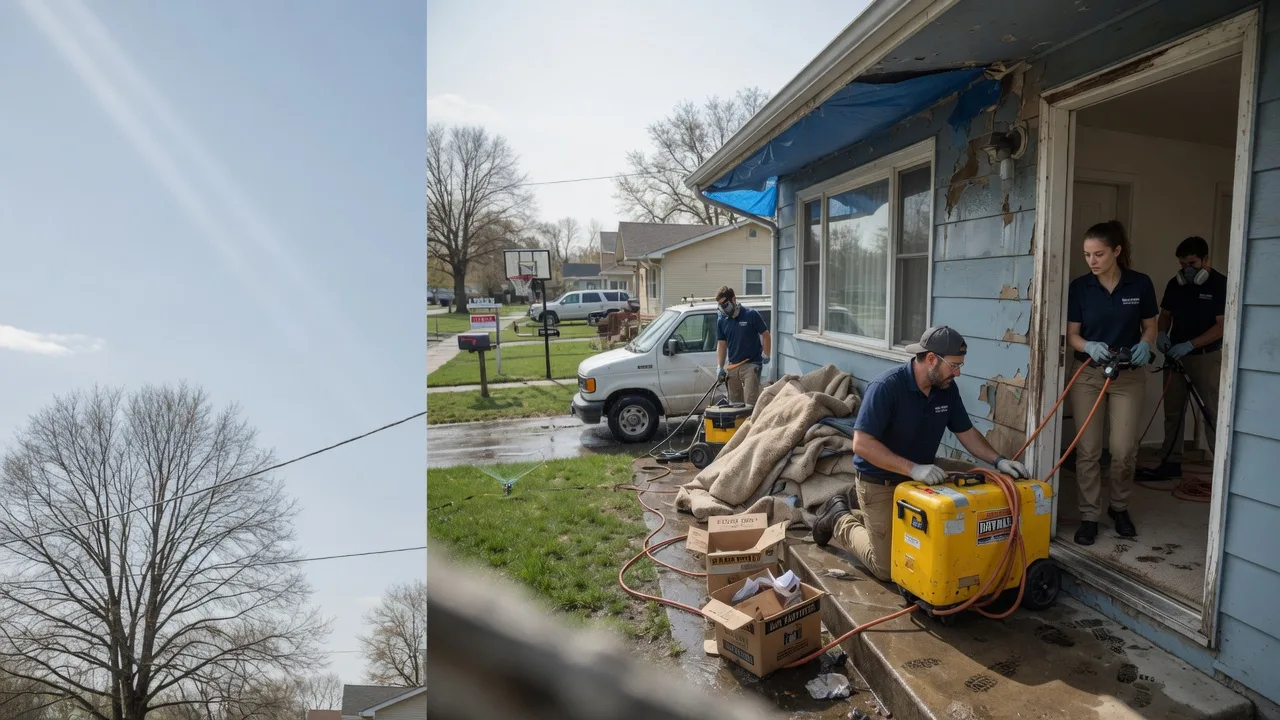 Basement Flood Cleanup in Grantsburg, IL near me